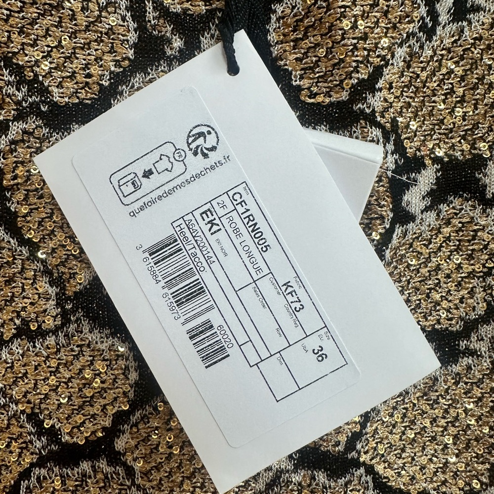 Balmain Python Print Knit Maxi Dress - Picture 7 of 8